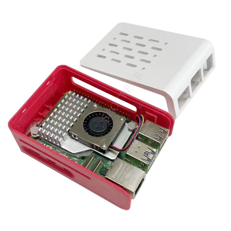Raspberry Pi 5 Red-White cooli - Raspberry Pi 5 8Gb Kit recension och pris