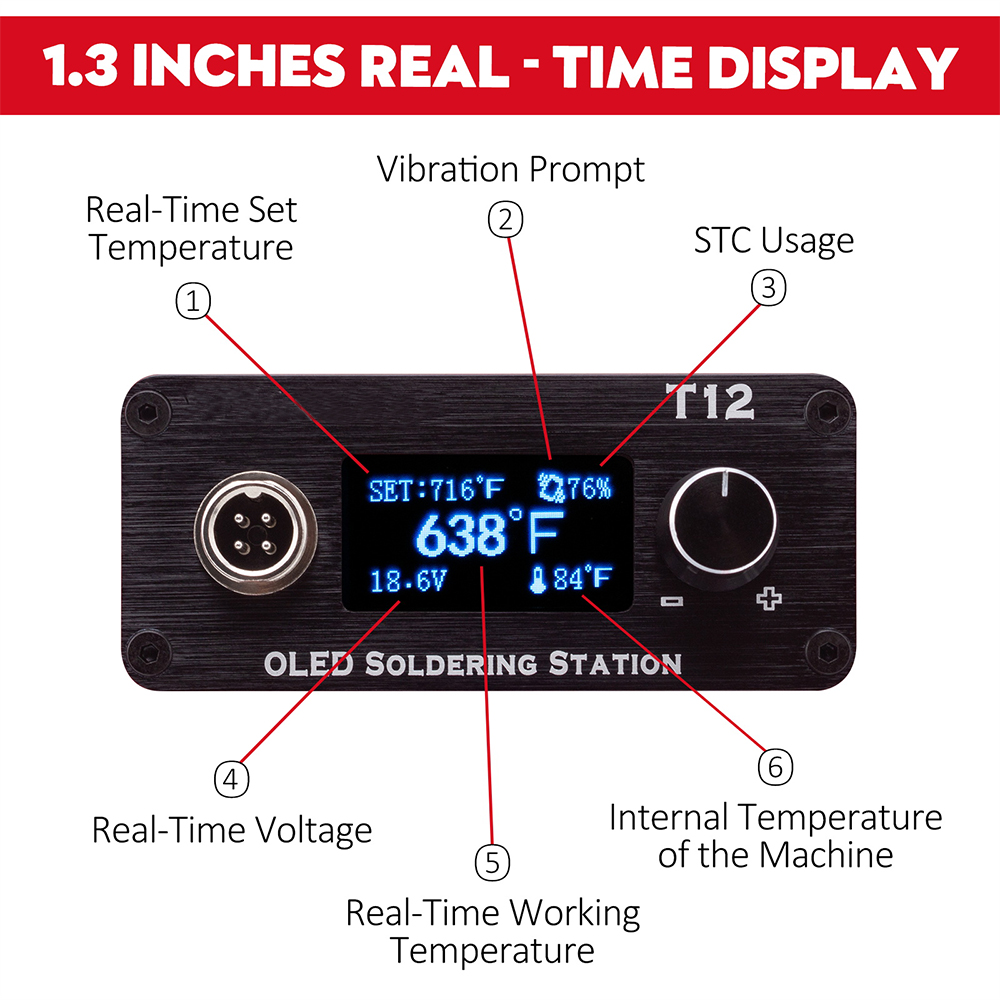 OLED T12 Soldering Iron Statio - Soldering Station T12 Oled recension och pris